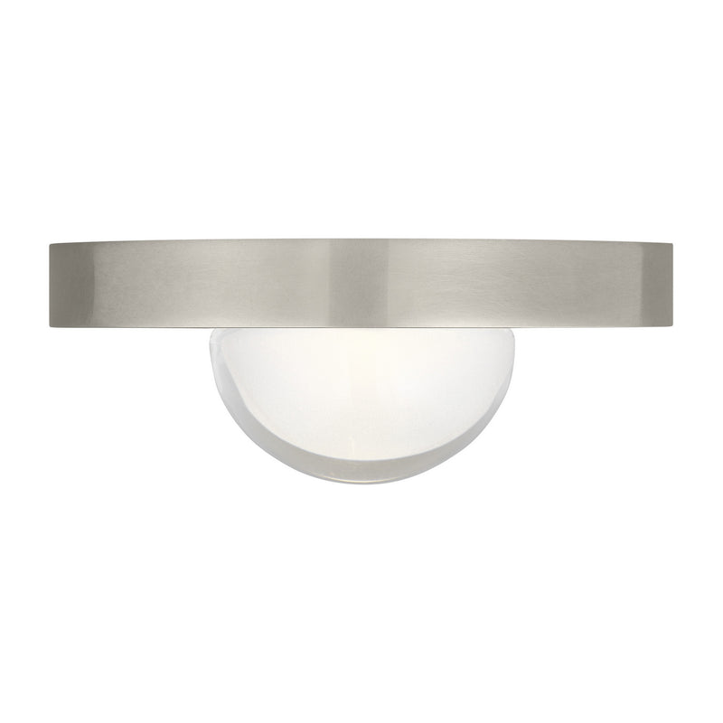 Visual Comfort Modern 700FMEBL2N-LED927 LED Flush Mount, Antique Nickel