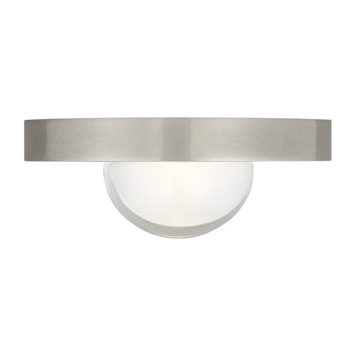 Visual Comfort Modern 700FMEBL2N-LED927 LED Flush Mount, Antique Nickel