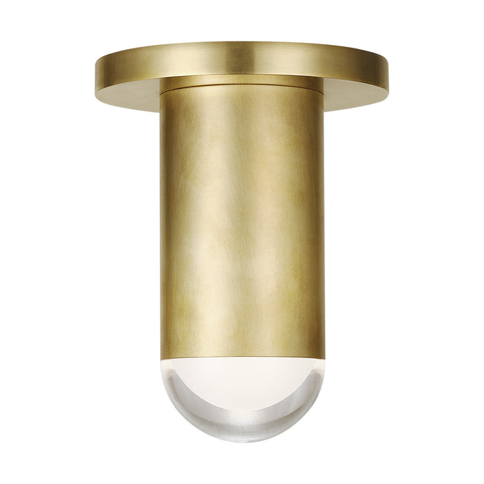 Visual Comfort Modern 700FMEBL6NB-LED927 LED Flush Mount, Natural Brass