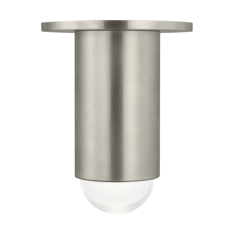 Visual Comfort Modern 700FMEBL6N-LED927 LED Flush Mount, Antique Nickel