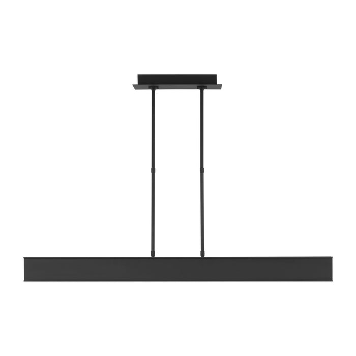 Visual Comfort Modern 700LSIBM47B-LED927 LED Linear Suspension, Nightshade Black