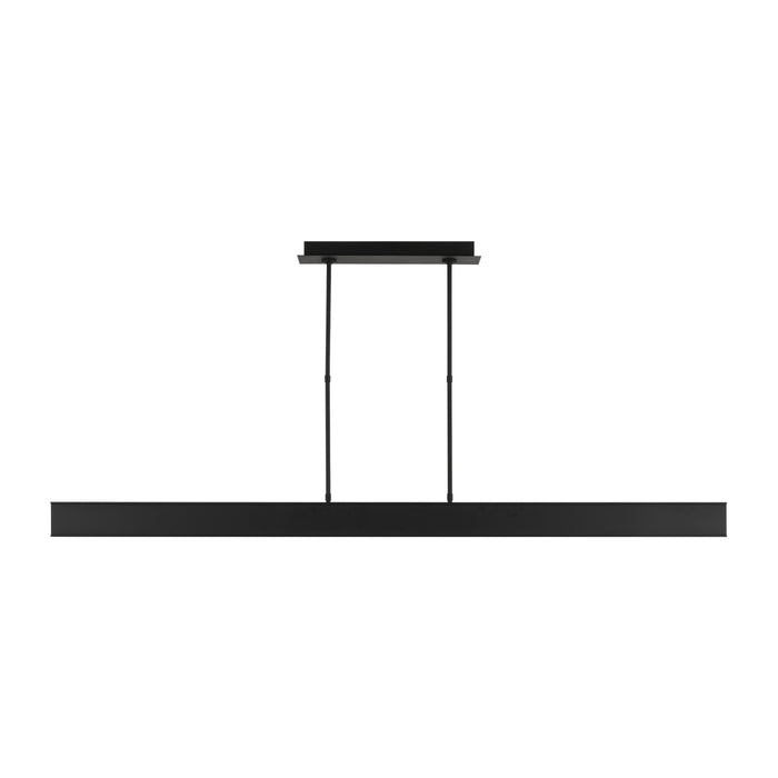 Visual Comfort Modern 700LSIBM72B-LED927 LED Linear Suspension, Nightshade Black