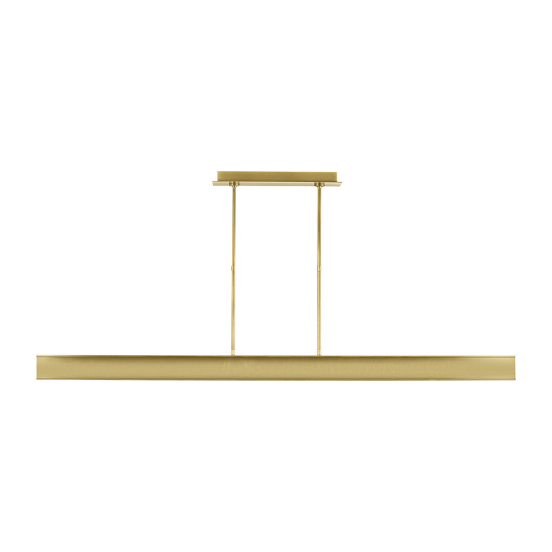 Visual Comfort Modern 700LSIBM72BR-LED927 LED Linear Suspension, Plated Brass