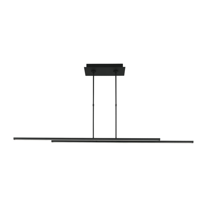 Visual Comfort Modern 700LSSTG260B-LED927 LED Linear Suspension, Nightshade Black