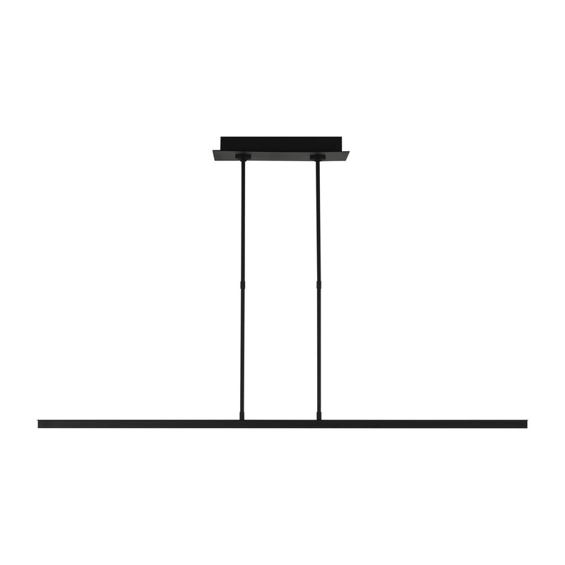 Visual Comfort Modern 700LSSTG48B-LED927 LED Linear Suspension, Nightshade Black