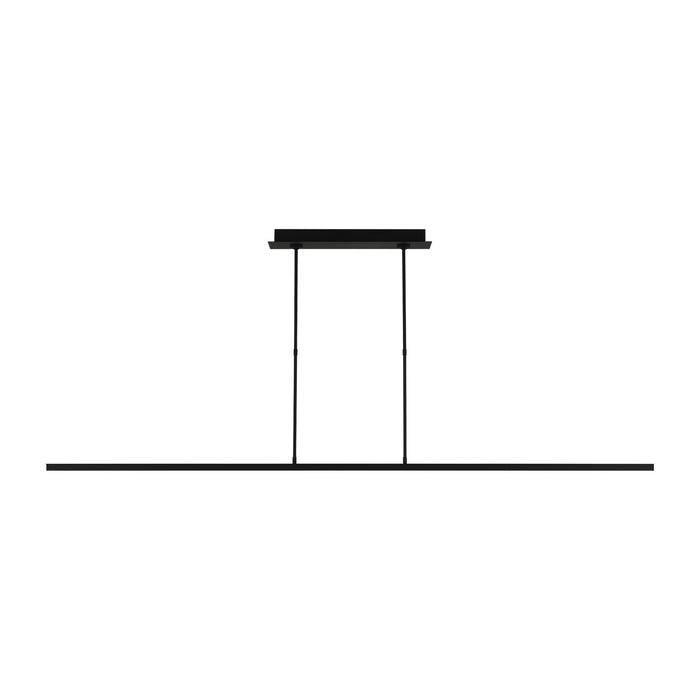 Visual Comfort Modern 700LSSTG72B-LED927 LED Linear Suspension, Nightshade Black