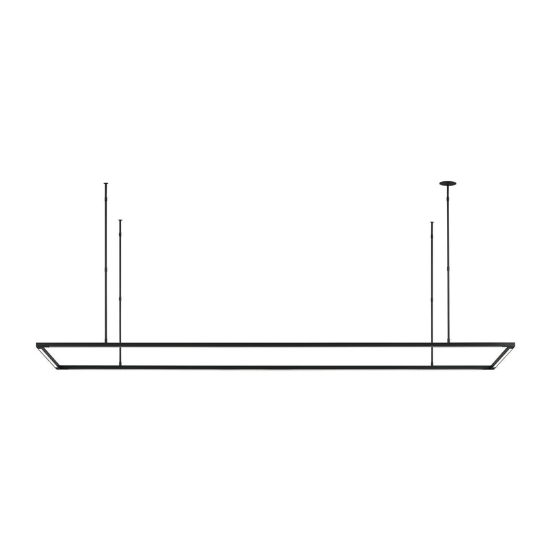 Visual Comfort Modern 700LSSTG84B-LED927 LED Linear Suspension, Nightshade Black
