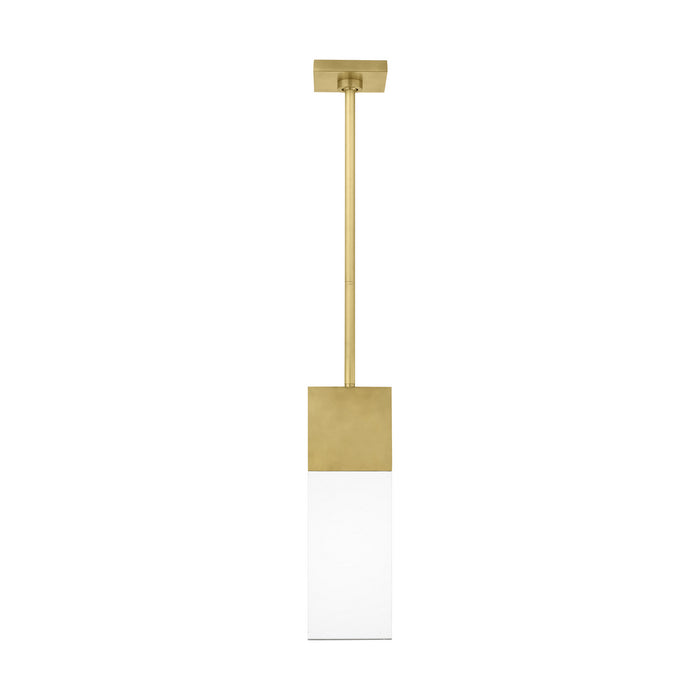 Visual Comfort Modern 700OPKLM92715NBUNV LED Pendant, Natural Brass