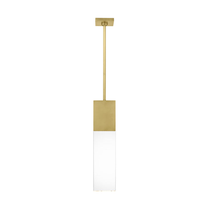 Visual Comfort Modern 700OPKLM92720NBUNV LED Pendant, Natural Brass