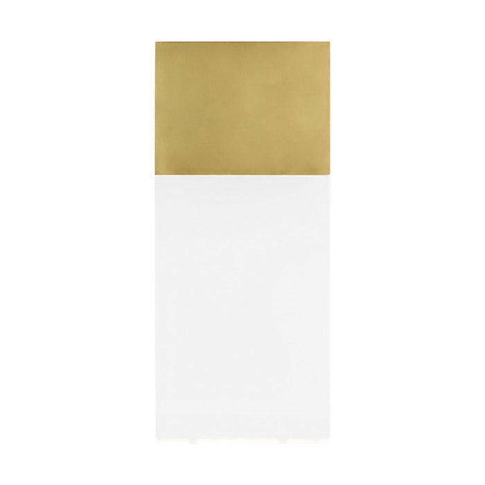 Visual Comfort Modern 700OWKLM92710NBUNV LED Wall Mount, Natural Brass