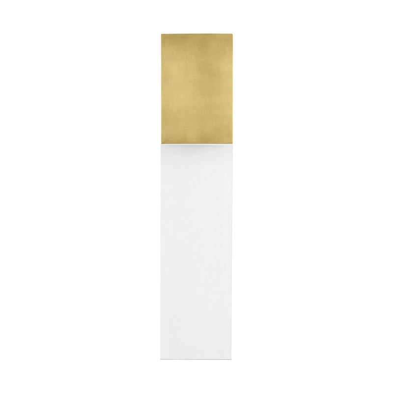 Visual Comfort Modern 700OWKLM92720NBUNV LED Wall Mount, Natural Brass