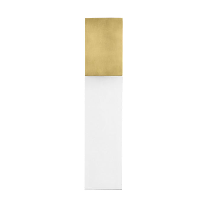 Visual Comfort Modern 700OWKLM92720NBUNV LED Wall Mount, Natural Brass