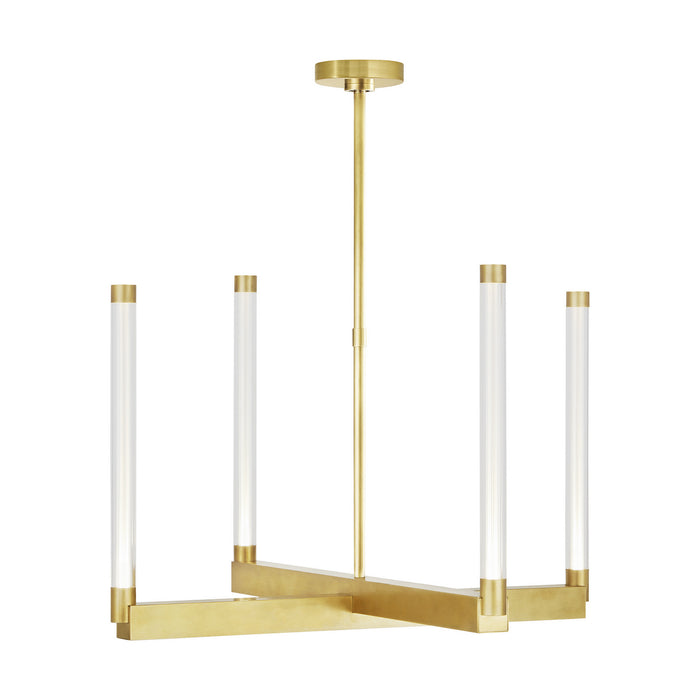 Visual Comfort Modern 700PHB24NB-LED927 LED Chandelier, Natural Brass