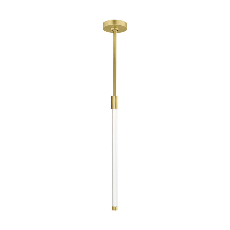 Visual Comfort Modern 700TDPHB21NB-LED927-277 LED Pendant, Natural Brass