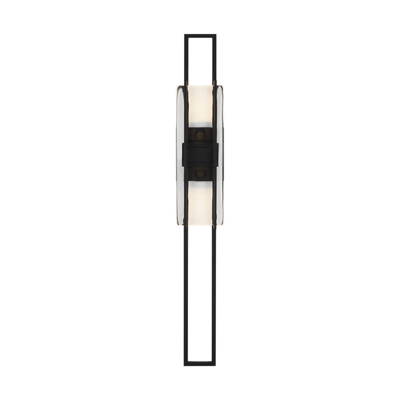 Visual Comfort Modern 700WSDUE28B-LED927 LED Wall Sconce, Nightshade Black