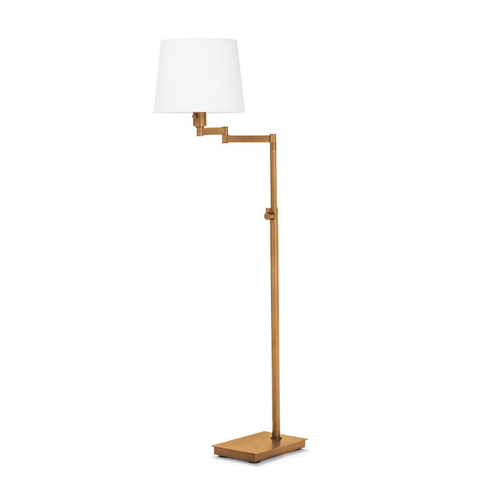 Regina Andrew 14-1057NB One Light Floor Lamp, Natural Brass