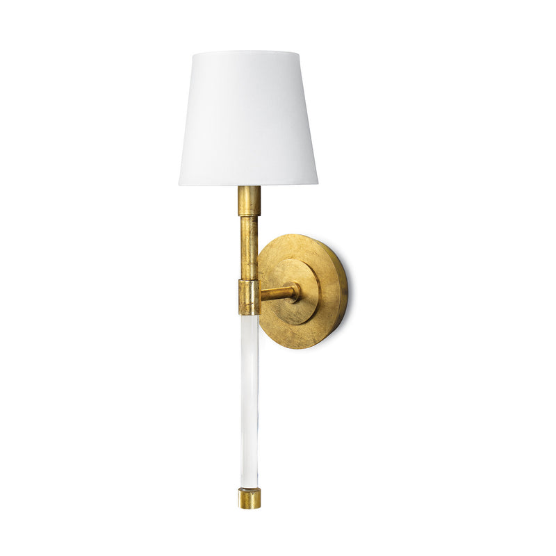 Regina Andrew 15-1168 One Light Wall Sconce, Gold Leaf