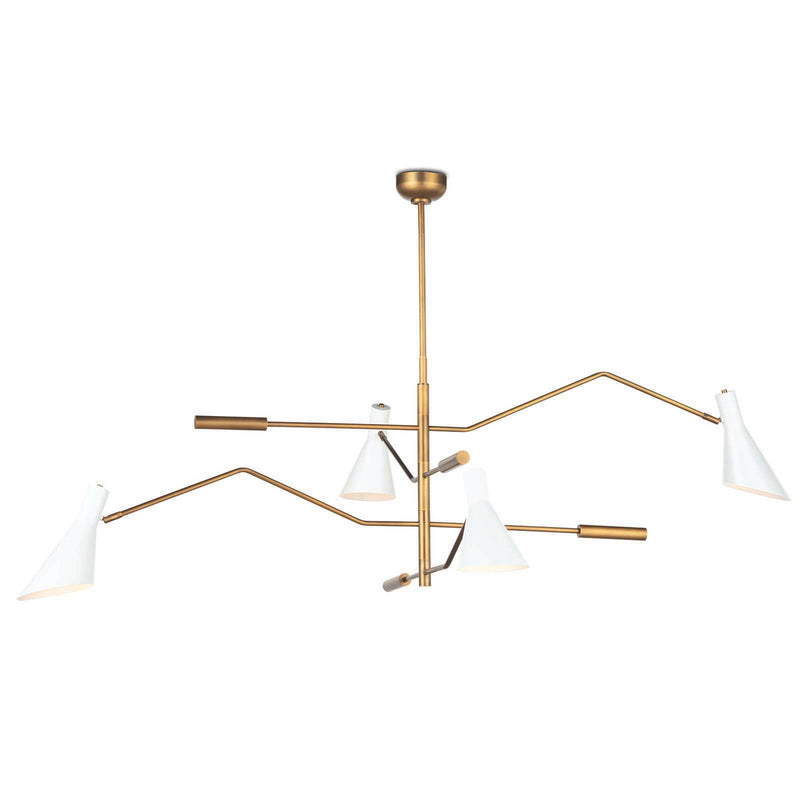 Regina Andrew 16-1343WT Four Light Chandelier, White