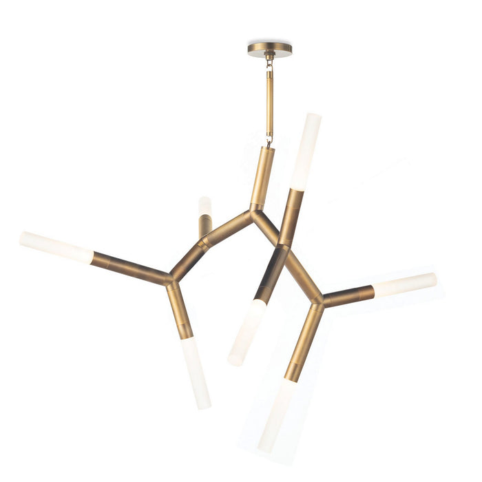 Regina Andrew 16-1352NB Seven Light Chandelier, Natural Brass