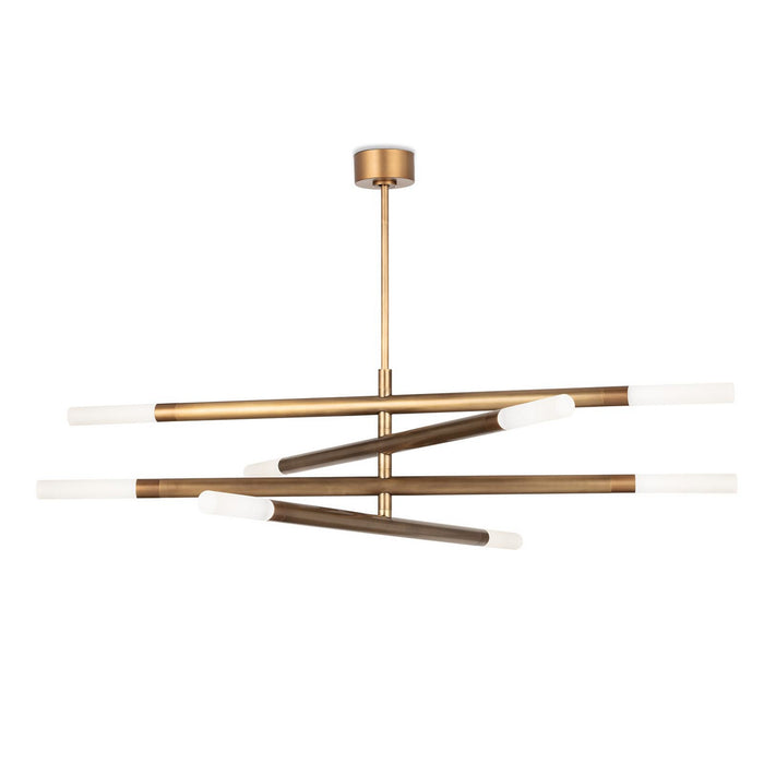 Regina Andrew 16-1363NB Eight Light Chandelier, Natural Brass