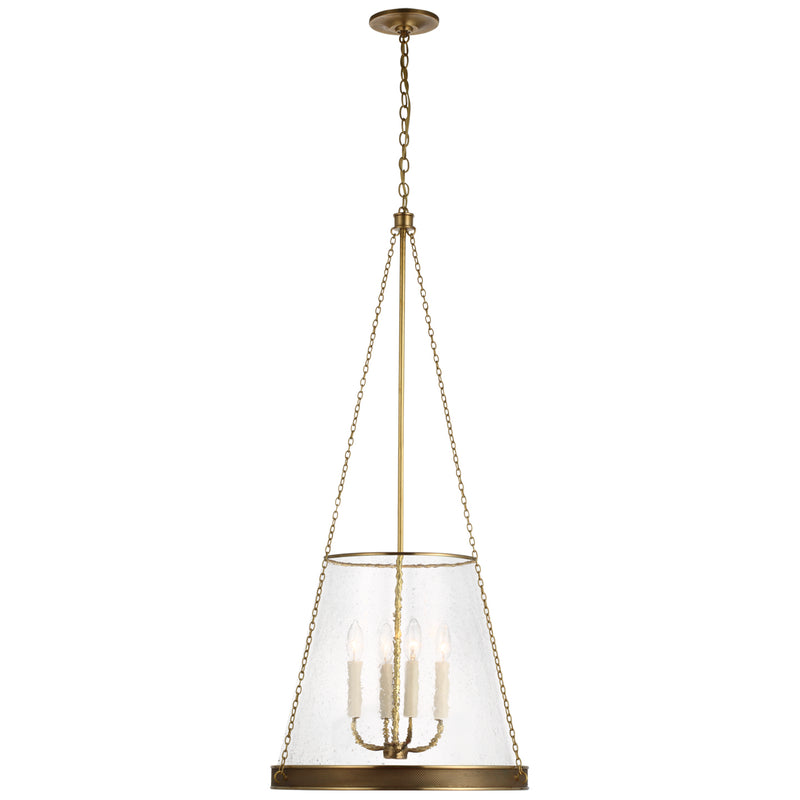 Visual Comfort Signature S 5182SB-CG LED Pendant, Soft Brass