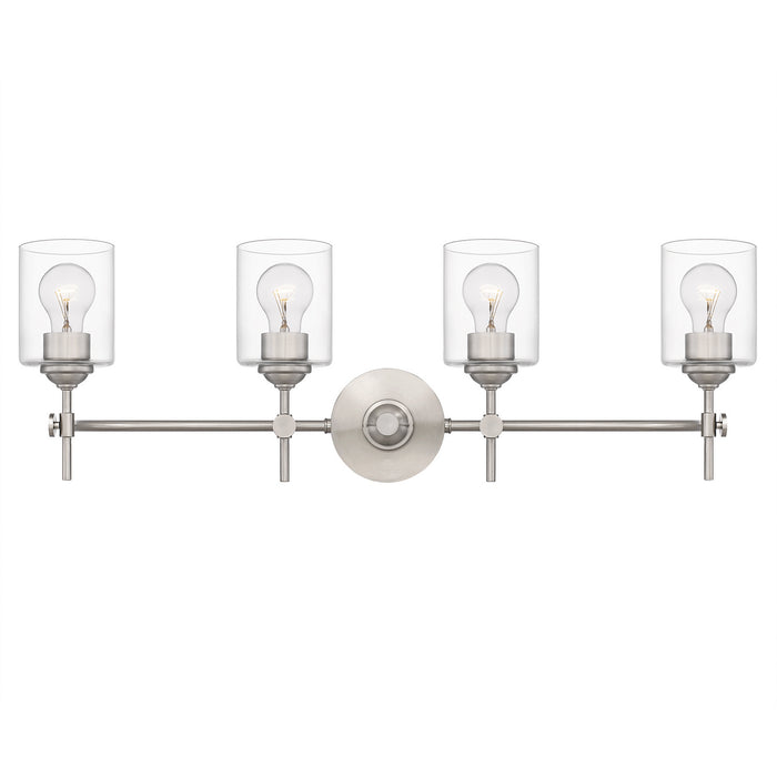 Quoizel ARI8631BN Four Light Bath, Brushed Nickel