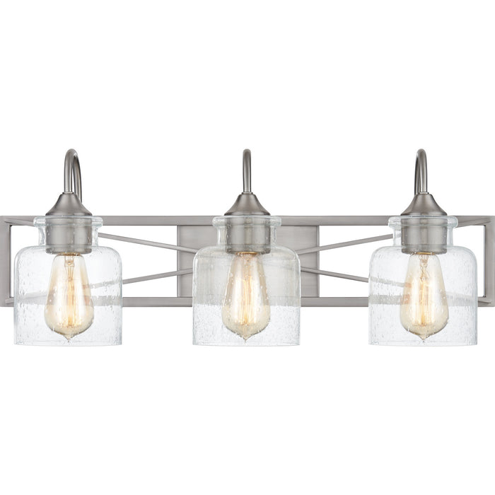 Quoizel BART8624BN Three Light Bath, Brushed Nickel