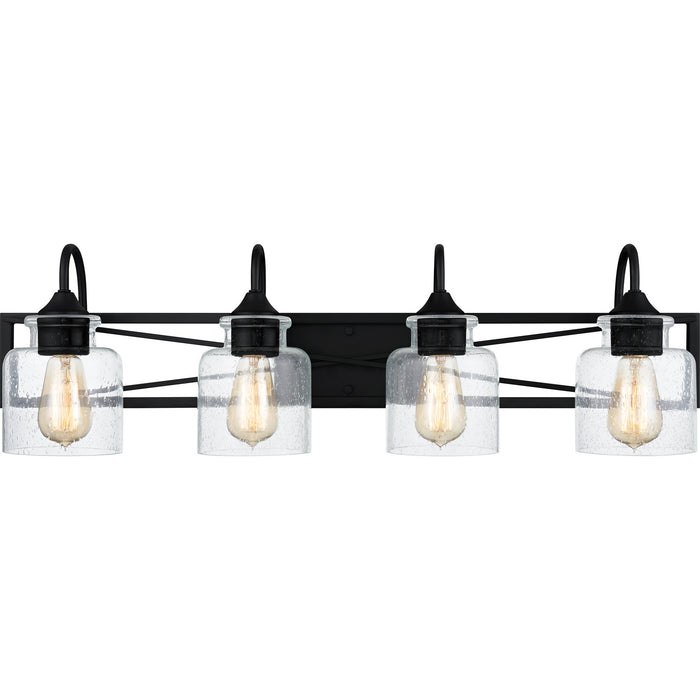 Quoizel BART8632MBK Four Light Bath, Matte Black