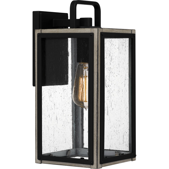 Quoizel BRAM8406MBK One Light Outdoor Wall Mount, Matte Black
