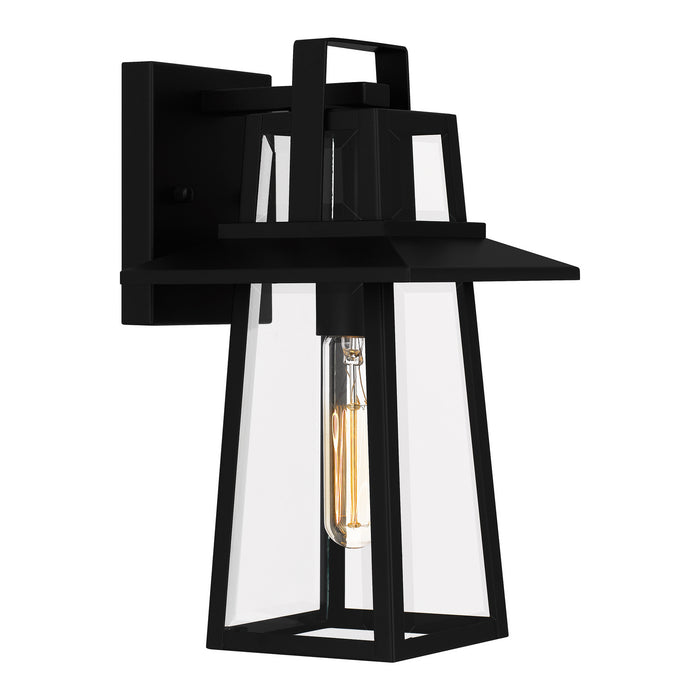 Quoizel DEV8407MBK One Light Outdoor Wall Mount, Matte Black