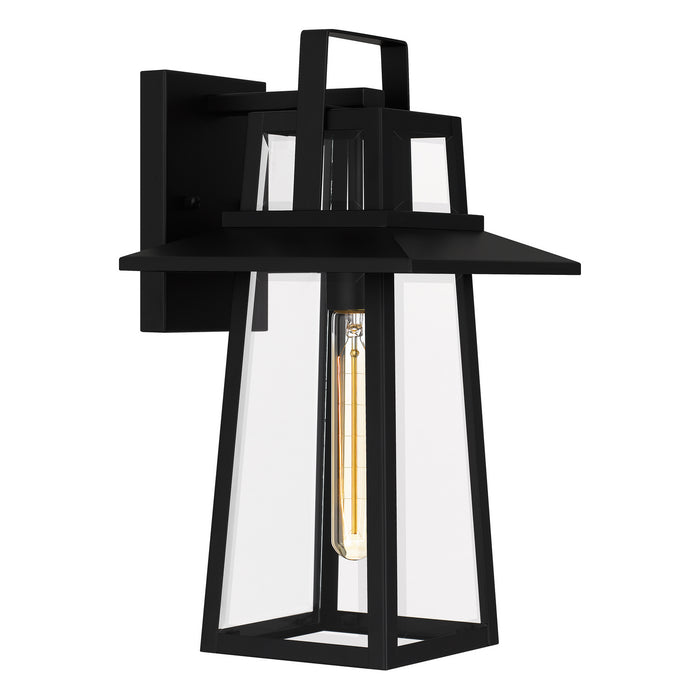 Quoizel DEV8408MBK One Light Outdoor Wall Mount, Matte Black