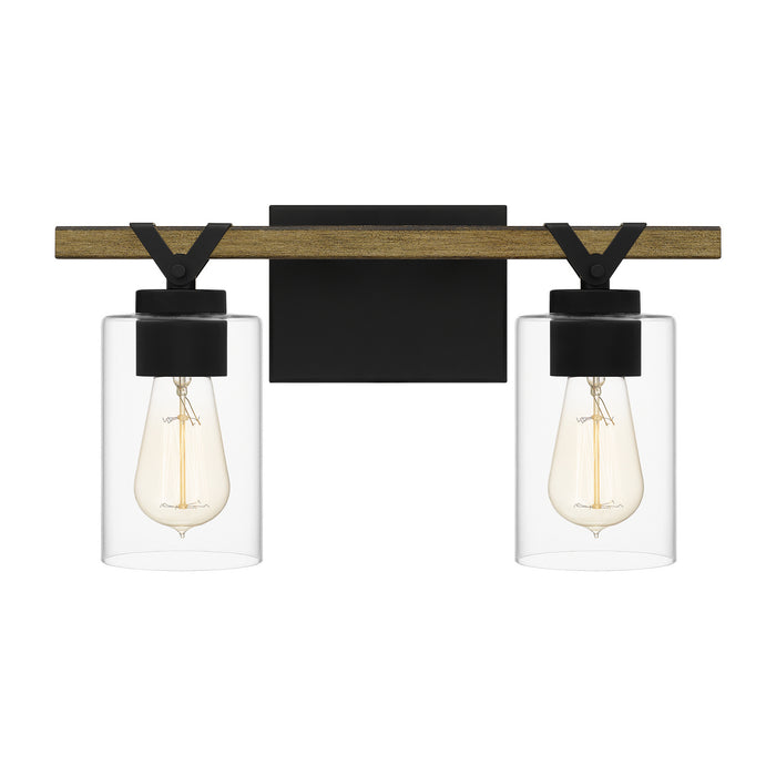 Quoizel DEVN8616MBK Two Light Bath, Matte Black