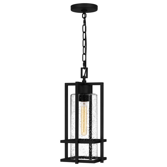 Quoizel DMN1907EK One Light Outdoor Hanging Lantern, Earth Black