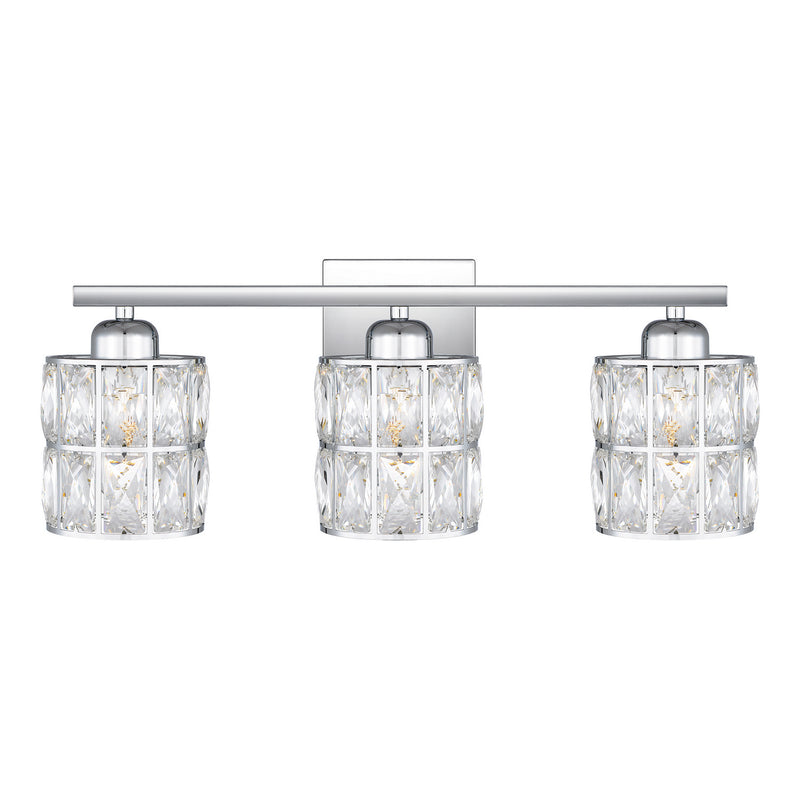 Quoizel GIB8622C Three Light Bath, Polished Chrome