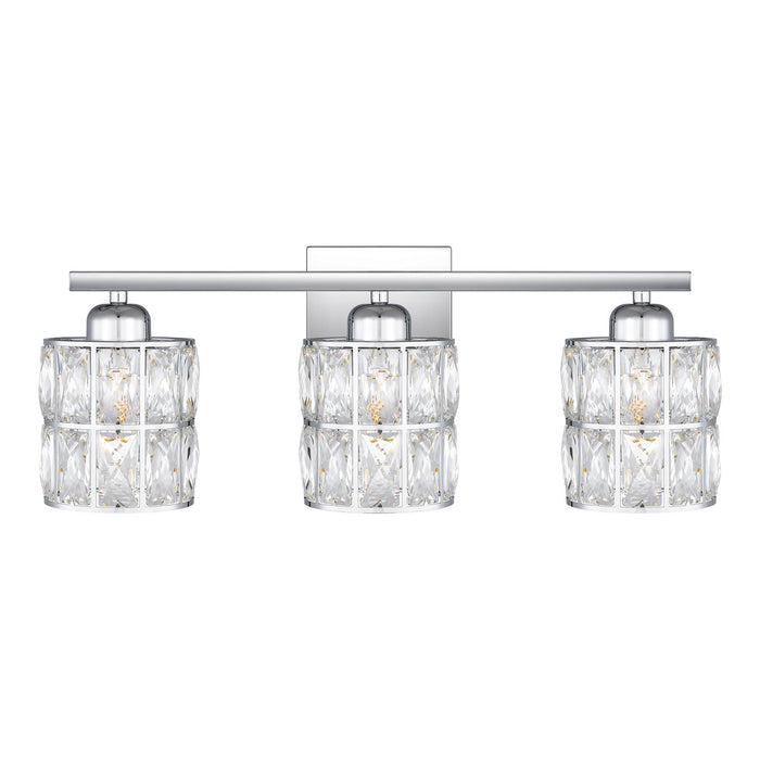 Quoizel GIB8622C Three Light Bath, Polished Chrome