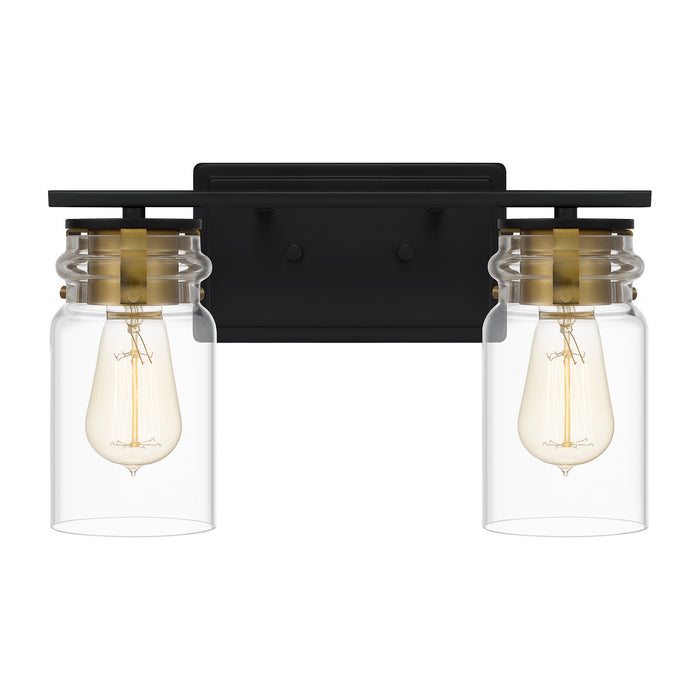 Quoizel KEE8614MBK Two Light Bath, Matte Black