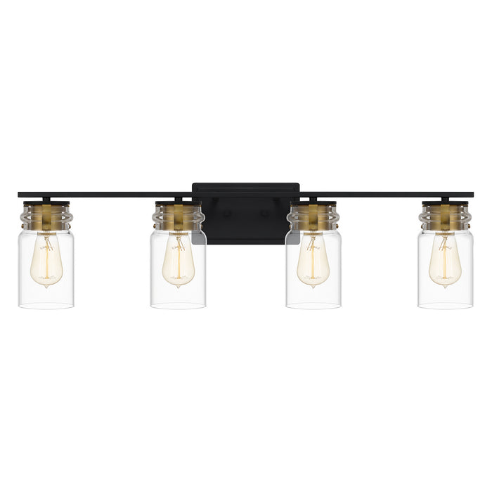 Quoizel KEE8632MBK Four Light Bath, Matte Black