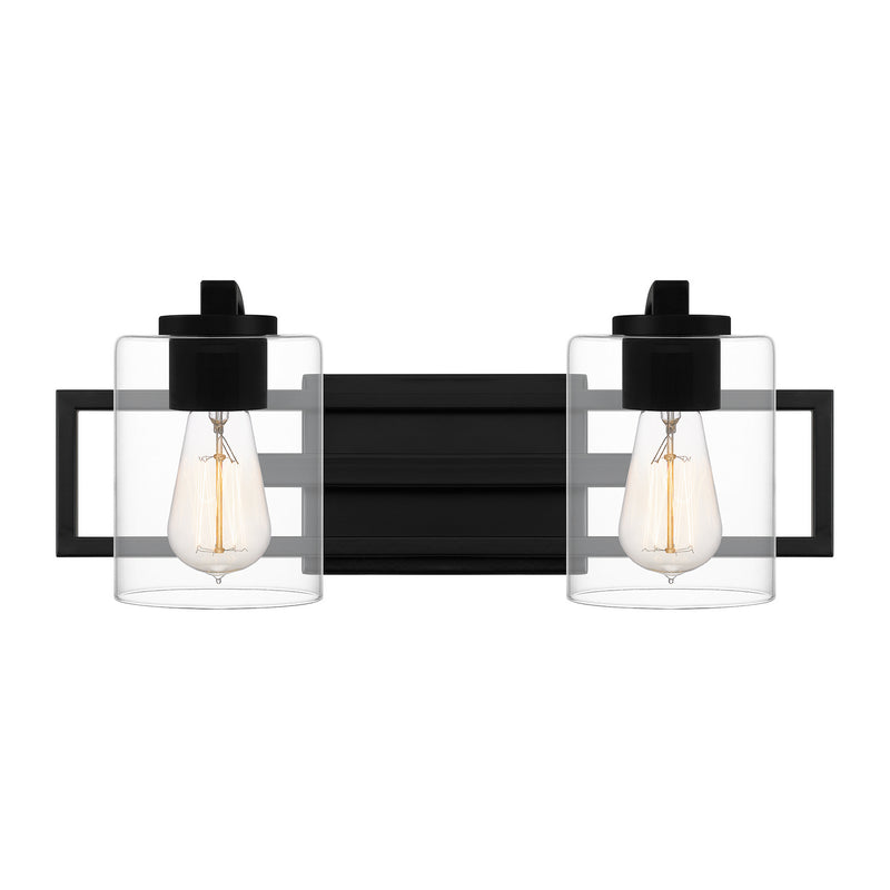 Quoizel LANS8618MBK Two Light Bath, Matte Black