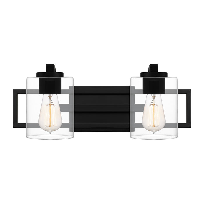 Quoizel LANS8618MBK Two Light Bath, Matte Black