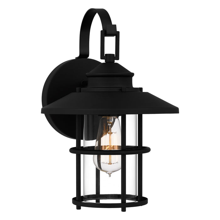 Quoizel LOM8409MBK One Light Outdoor Wall Mount, Matte Black