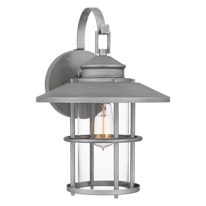 Quoizel LOM8411ABA One Light Outdoor Wall Mount, Antique Brushed Aluminum