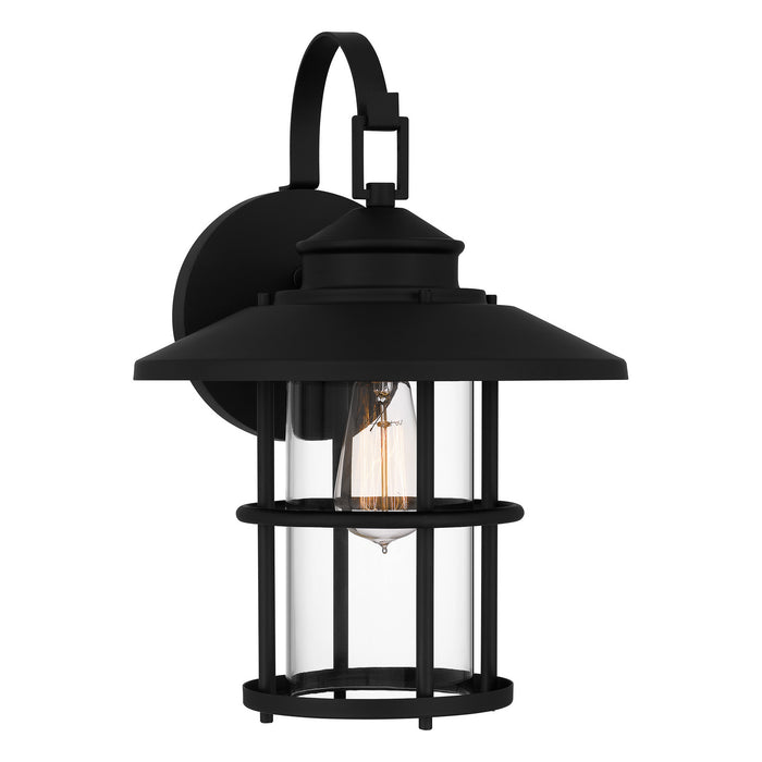 Quoizel LOM8411MBK One Light Outdoor Wall Mount, Matte Black