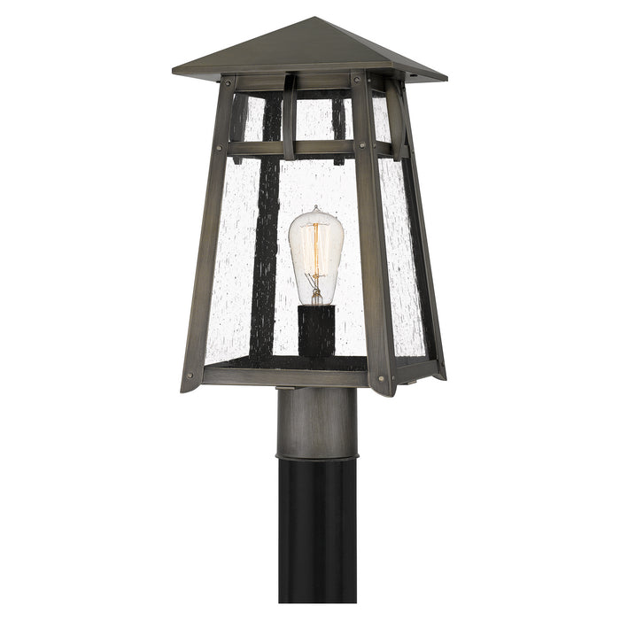 Quoizel MRL9009BBR One Light Outdoor Post Mount, Burnished Bronze