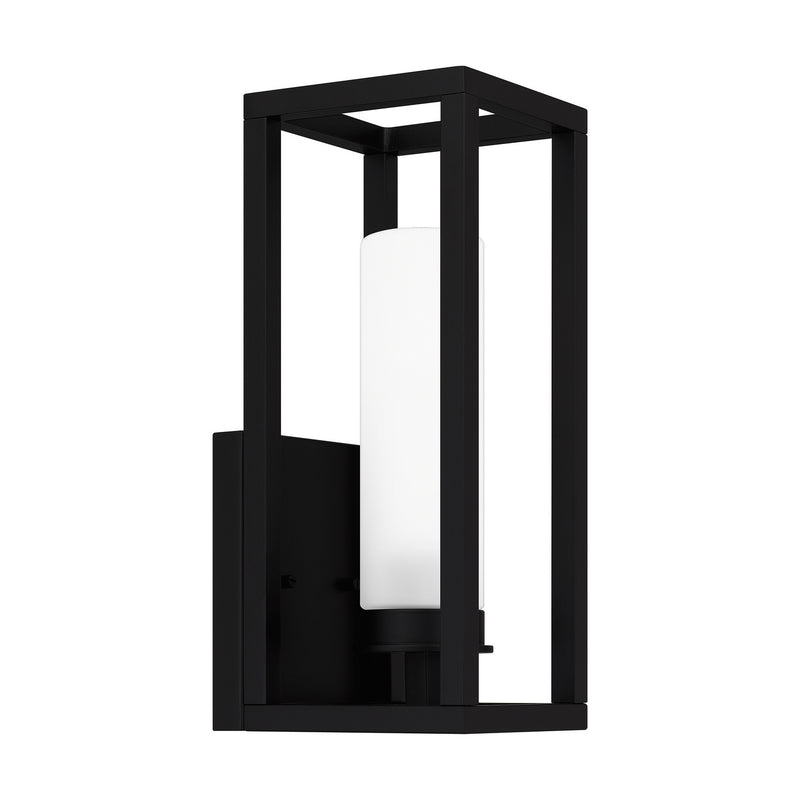 Quoizel NEV8405MBK One Light Outdoor Lantern, Matte Black
