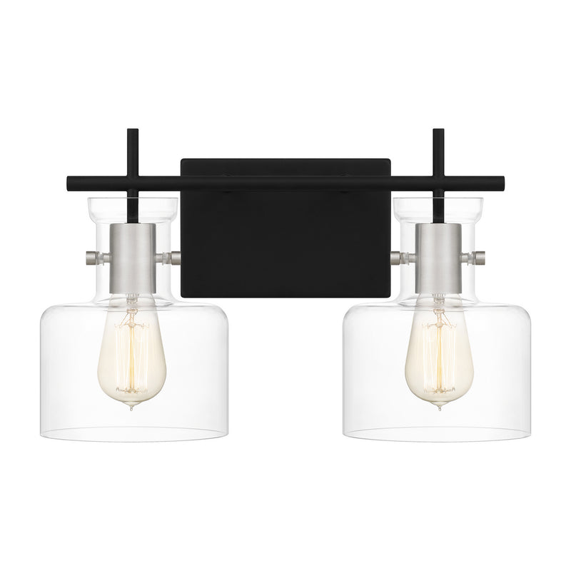 Quoizel PEN8616MBK Two Light Bath, Matte Black