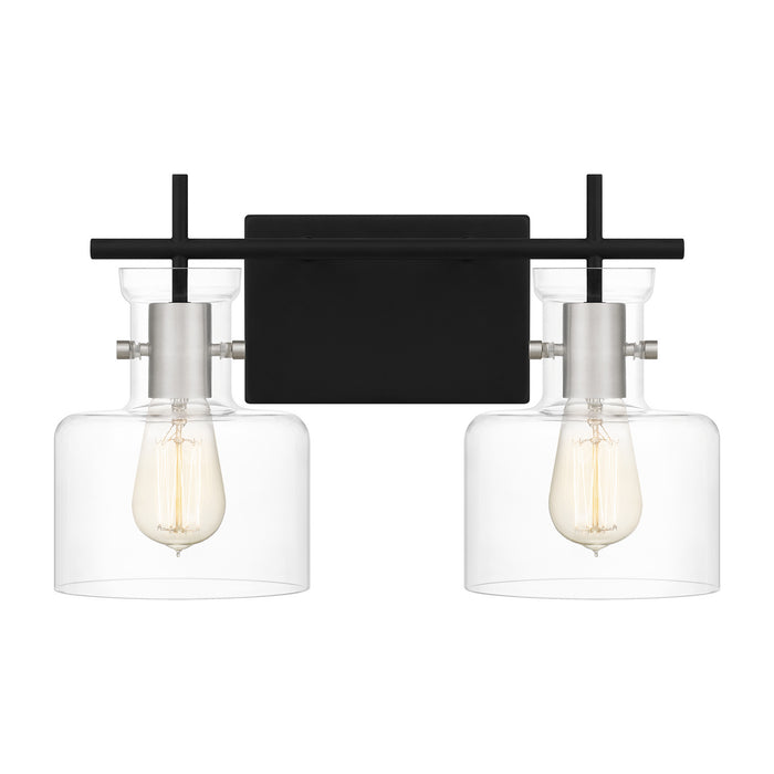 Quoizel PEN8616MBK Two Light Bath, Matte Black