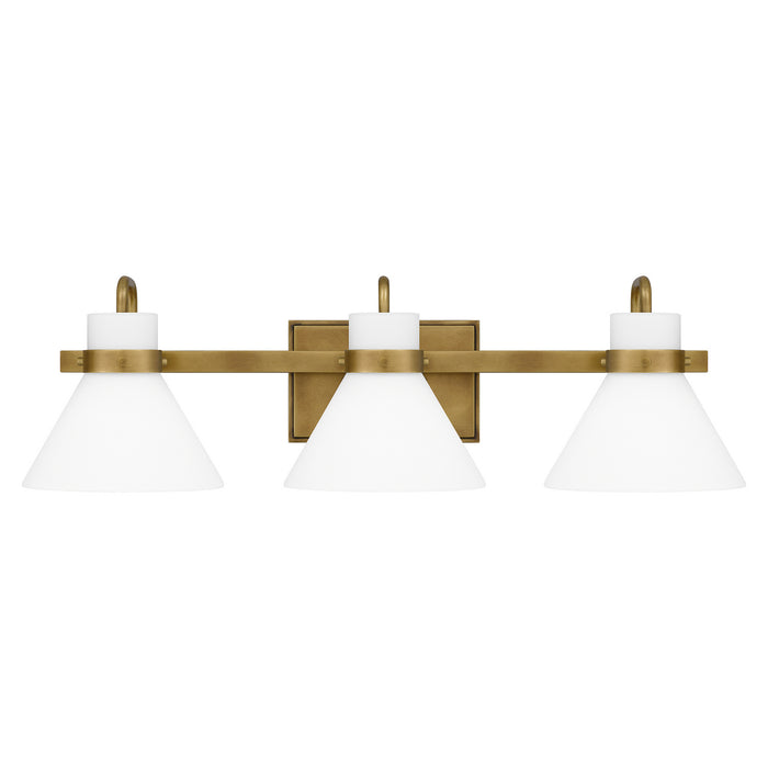 Quoizel RGN8625WS Three Light Bath, Weathered Brass