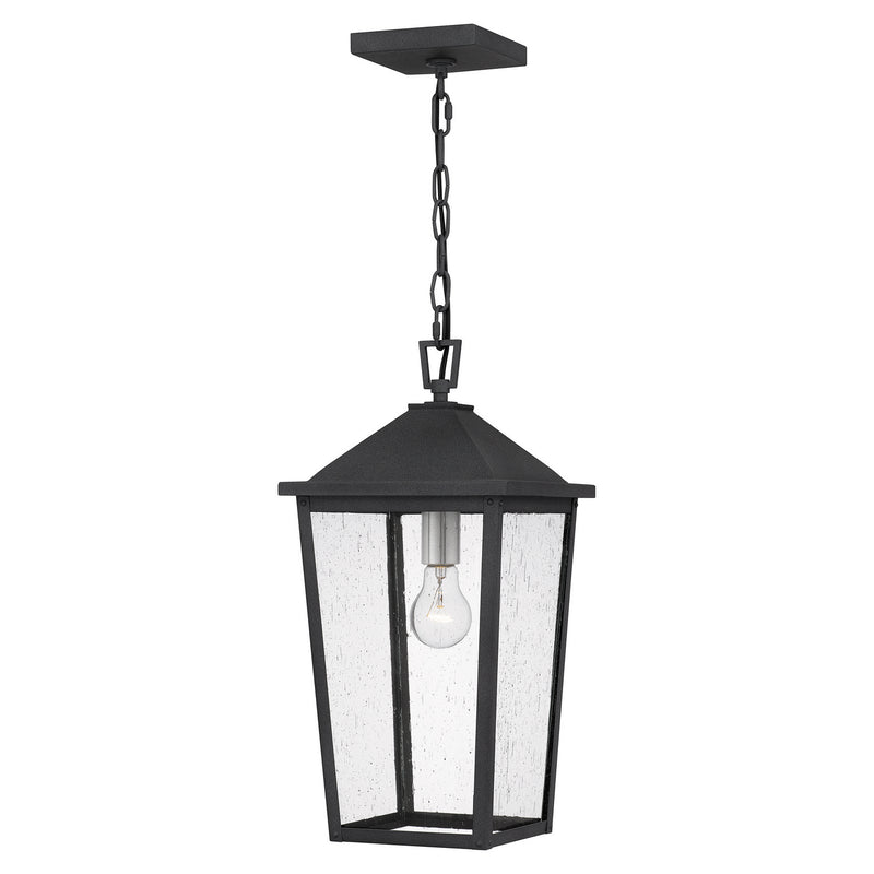 Quoizel STNL1509MB One Light Mini Pendant, Mottled Black