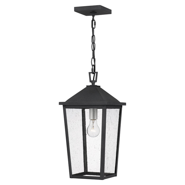 Quoizel STNL1909MB One Light Outdoor Hanging Lantern, Mottled Black