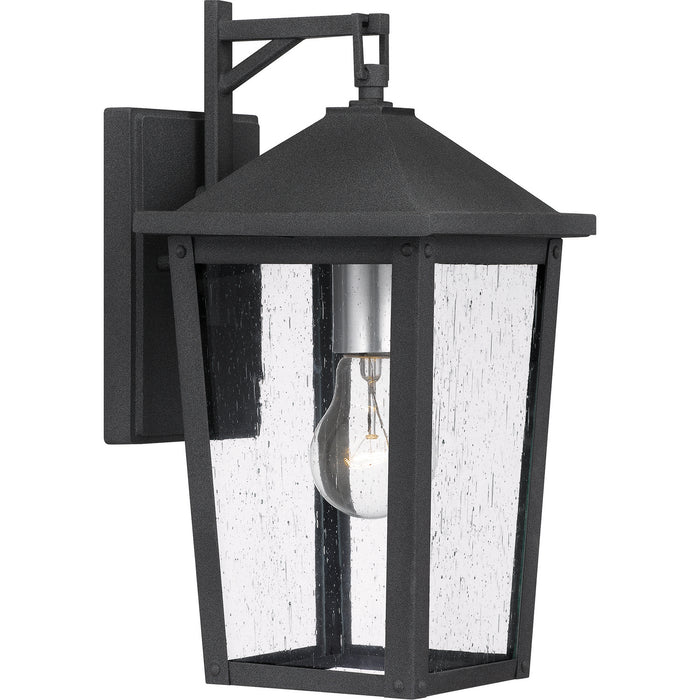 Quoizel STNL8407MB One Light Outdoor Wall Mount, Mottled Black
